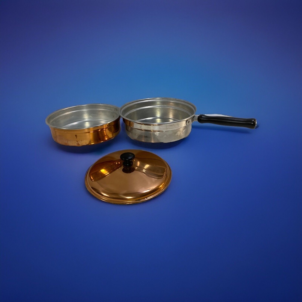Copper Colored Pan Cookware No Visible Brand Name vintage - Picture 3 of 5